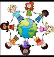 Children of the world vector image
