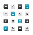 Fishing Buttons vector image