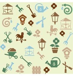 Gardening pattern vector image