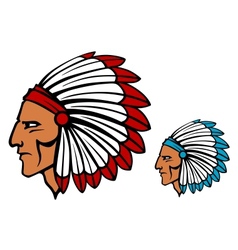 Brave tomahawk mascot vector image