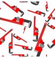 Wrench pipe pattern vector image