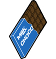 Chocolate bar vector image