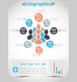 MODERN INFOGRAPHIC BUSINESS PEOPLE ICON MAN STYLE vector image