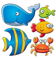 Sea Fish Collection vector image