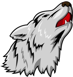 Wolf head vector image