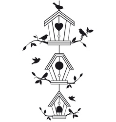 Wedding invitation with birch trees and heart Royalty Free Vector Image - VectorStock