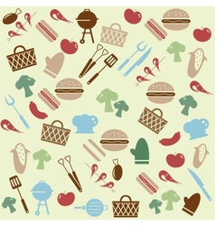 Barbeque pattern vector image