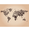 Food map vector image