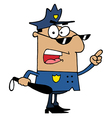 Male Hispanic Police Officer vector image