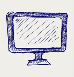 Seen on TV icon vector image