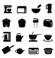 Kitchen icons vector image