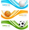 Set of sport banners vector image