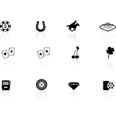 Las Vegas icons vector image