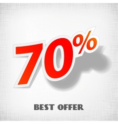 Label percent vector image