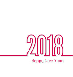 Happy new year 2018 theme vector image