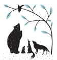 Forest Animals News Meeting vector image