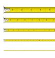 Tape measure in inches vector image