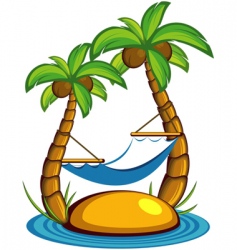 Palm trees vector image