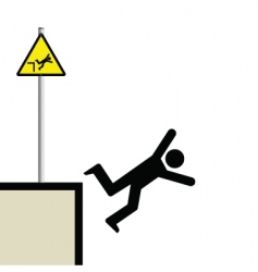 Man falling vector image