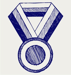 Medal award vector image