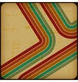 Retro poster with abstract grunge background vector image