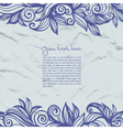 Abstract template floral background vector image