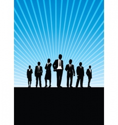 Business people silhouette vector image