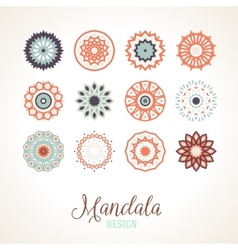 Madala round ornament vector image