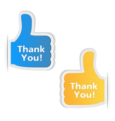 Thank You Labels vector image