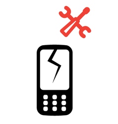 Phone service icon vector image
