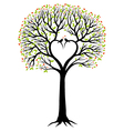 Heart tree vector image
