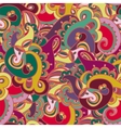 Gorgeous colorful seamless paisley pattern vector image