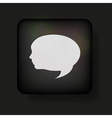 Face Speech Bubble Icon vector image