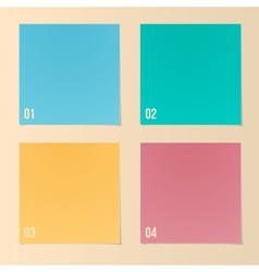 Design Template For Infographics Numbered Banners vector image