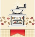 Coffee grinder with coffee vector image