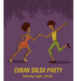 Salsa dancers vector image