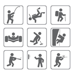 Sport icons vector image