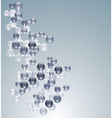 Abstract molecule vector image