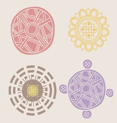 Indian ornamental collection vector image