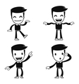 Funny cartoon helper man vector image