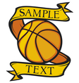 Basketball club emblem vector image
