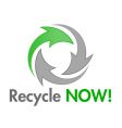 Recycle now design element vector image