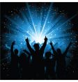 Disco crowd vector image