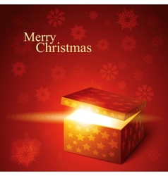 Editable of magic gift box vector image