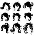 Hair styling for woman vector image