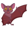Bat cartoon waving vector image
