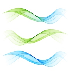 Set of color wave vector image