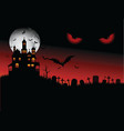 Spooky Halloween scene vector image