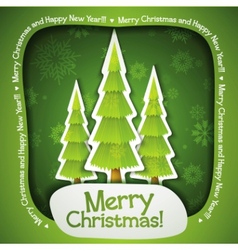 Christmas tree vector image