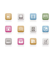 Media and information icons vector image